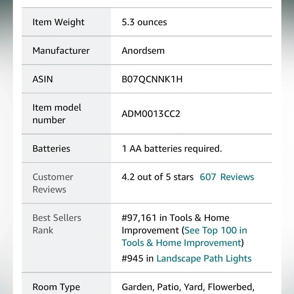 Anordsem Solar Garden Lights/Solar Fireworks Lights-Waterproof IP65-2-Pack - Picture 10 of 14